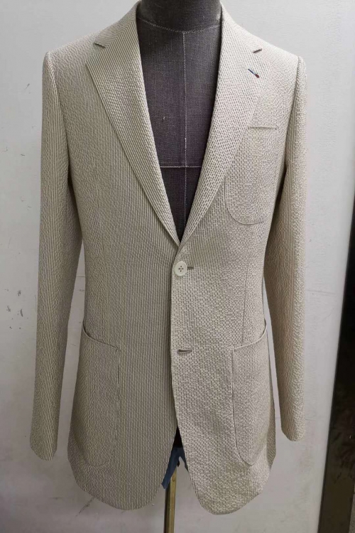 泡泡纱西服