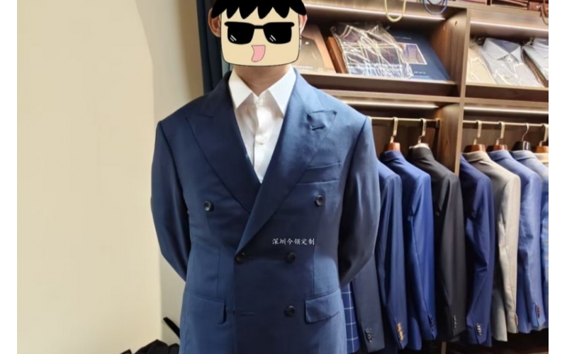 深圳今领手工定制西服，从试身到成品交付